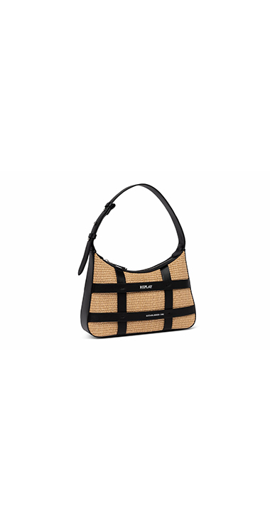 ラフィアサッチェルバッグ